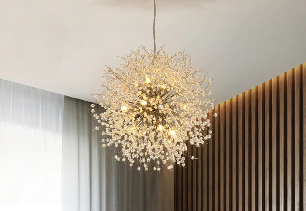 bedroom crystal chandelier